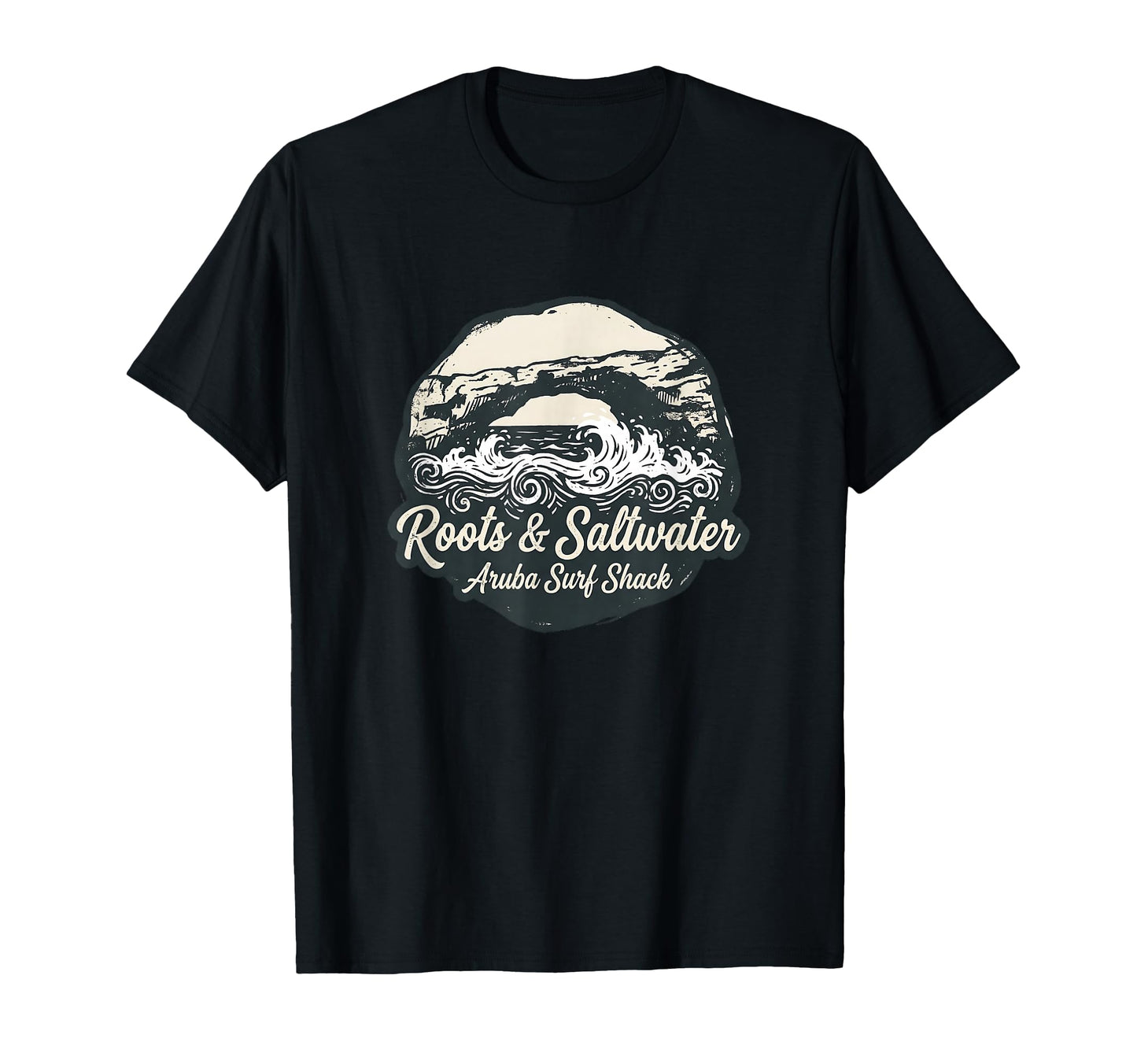 Aruba Surf Shack Distressed T-Shirt - Casual Everyday Wear Men Women - T-Shirt, Sweatshirt, Hoodie