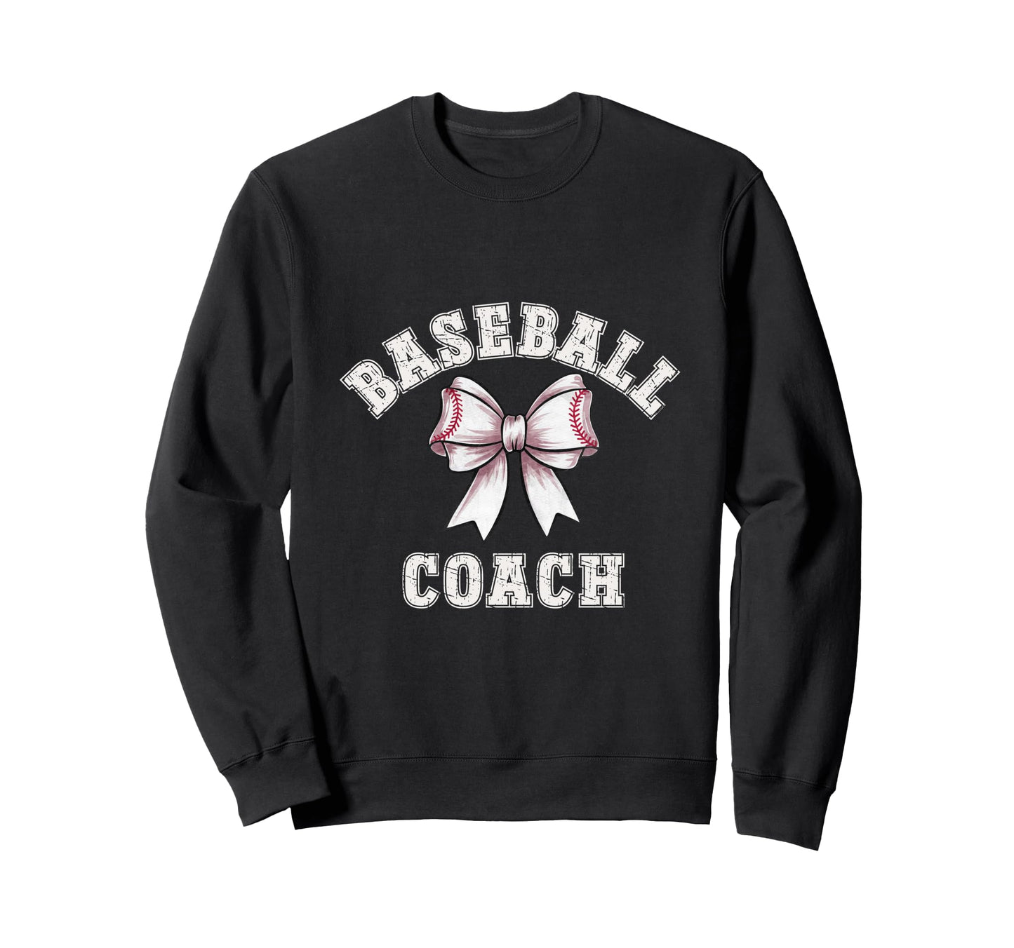 Coquette Baseball Coach Bow Game Sweatshirt - Fun Novelty Design Men Women - T-Shirt, Sweatshirt, Hoodie