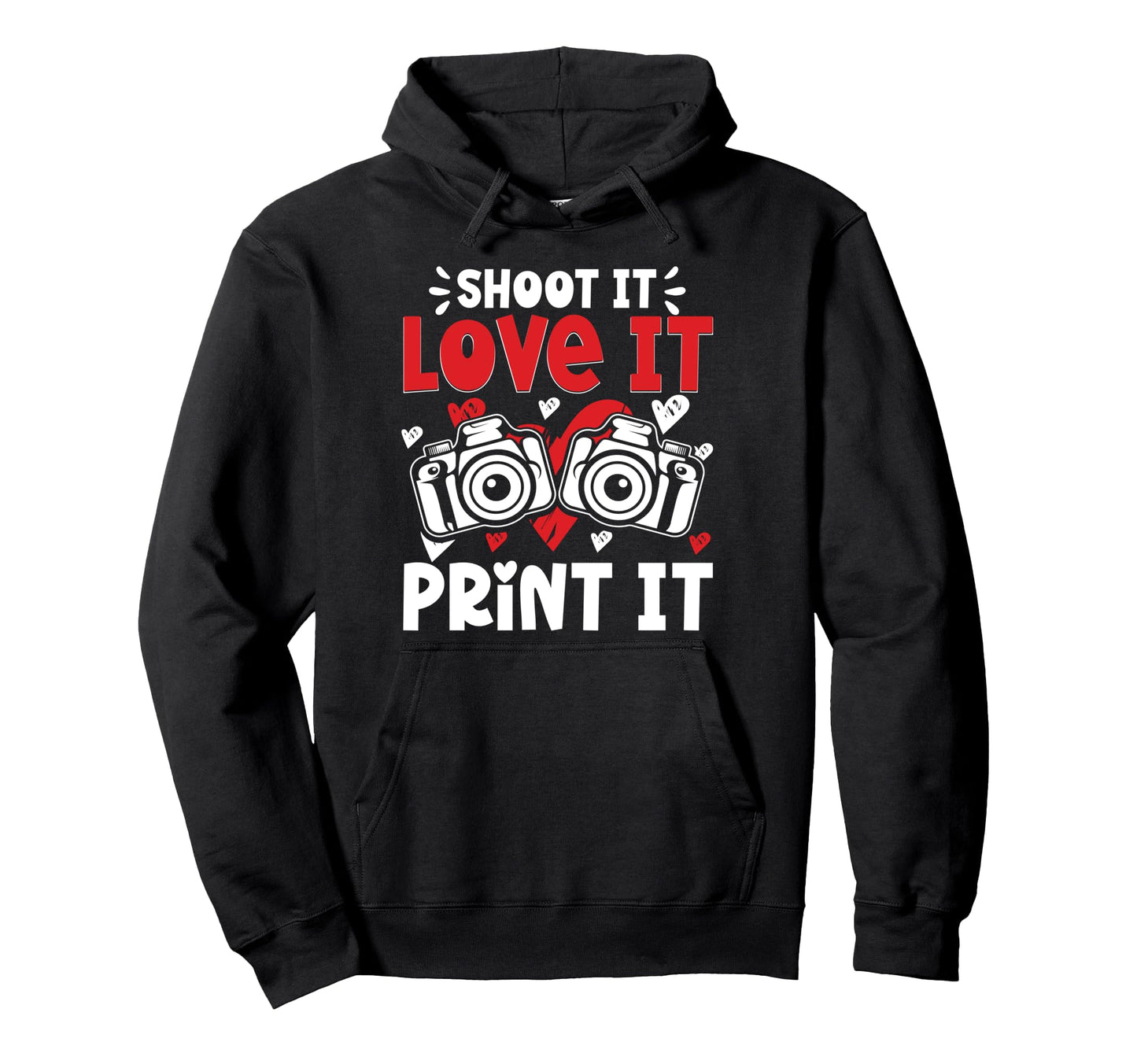 Photo Camera Photographer Flash Hoodie - Streetwear Style for Adults - T-Shirt, Sweatshirt, Hoodie