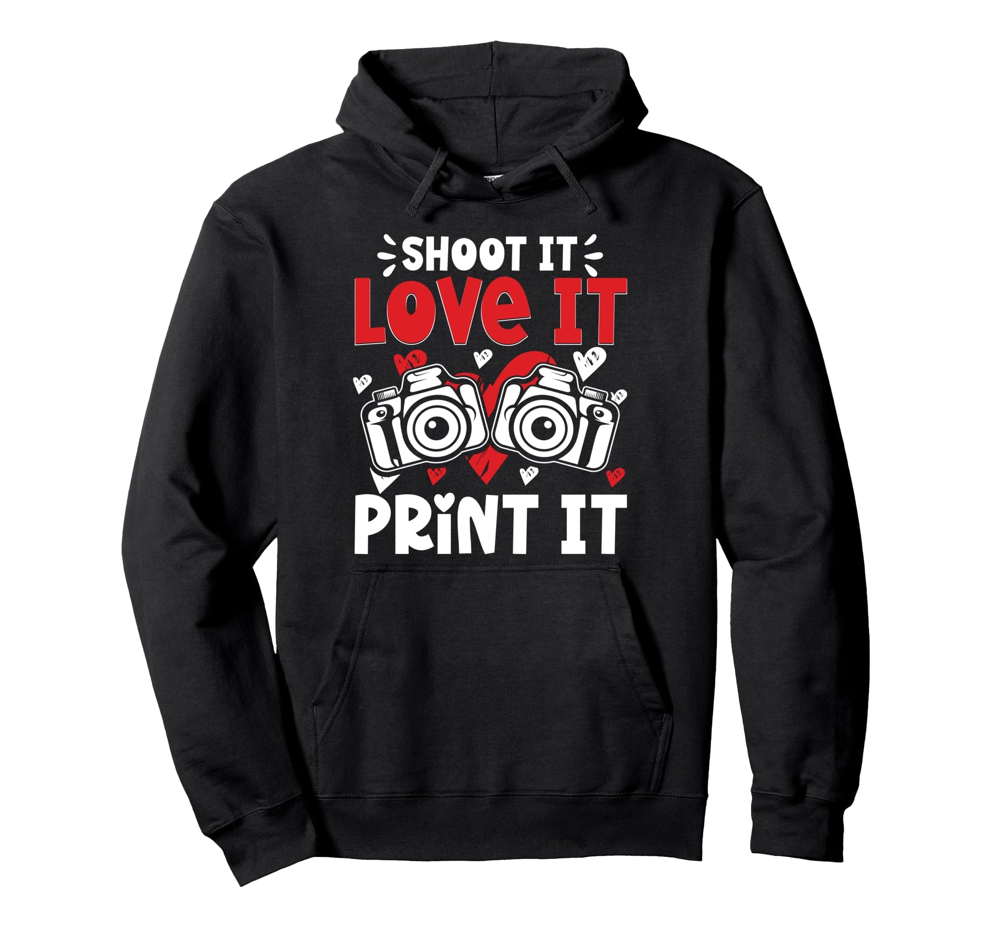 Photo Camera Photographer Flash Hoodie - Streetwear Style for Adults - T-Shirt, Sweatshirt, Hoodie