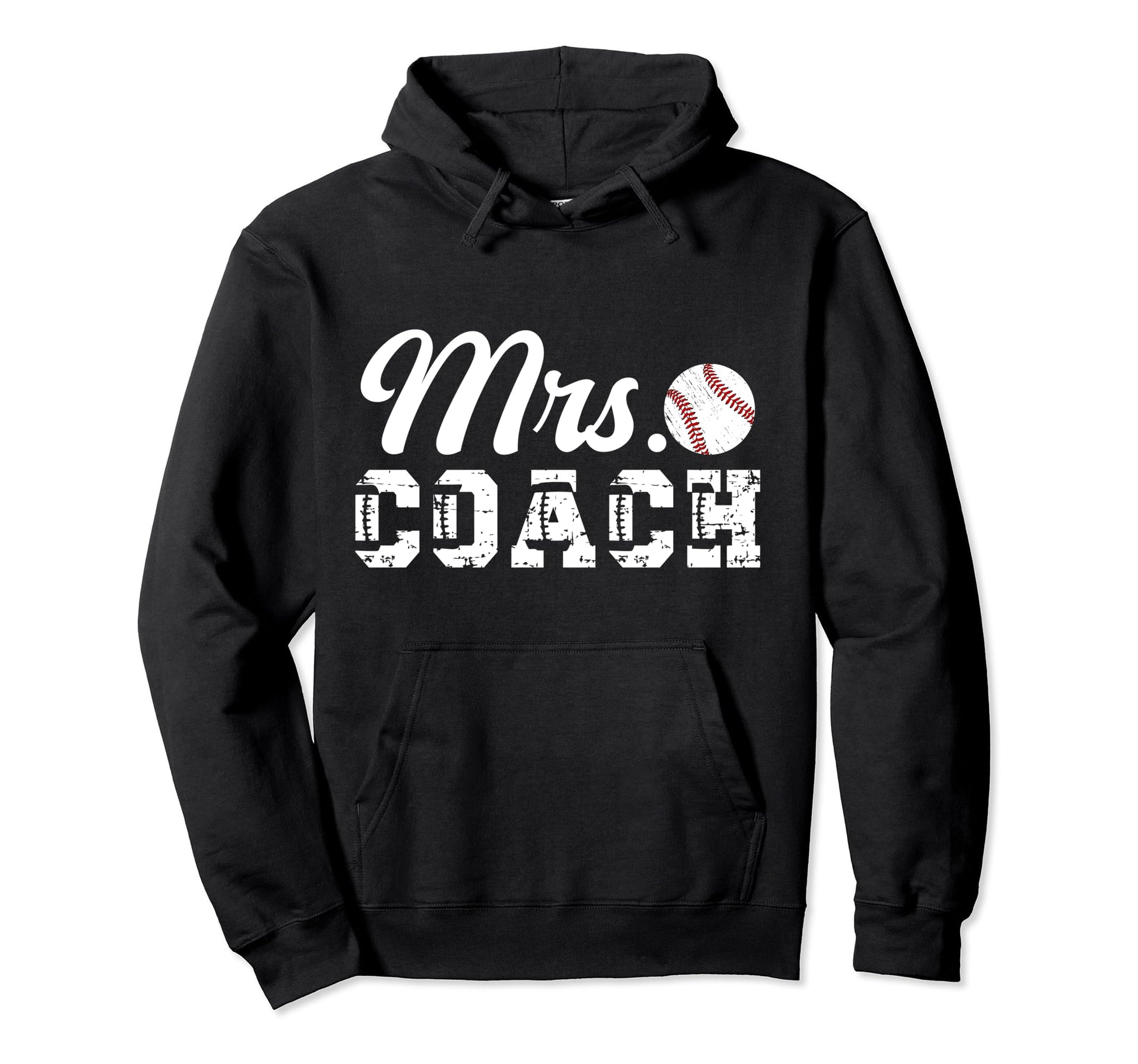 Mrs Coach Baseball Coachs Wife Baseball Hoodie - Minimalist Print Unisex - T-Shirt, Sweatshirt, Hoodie