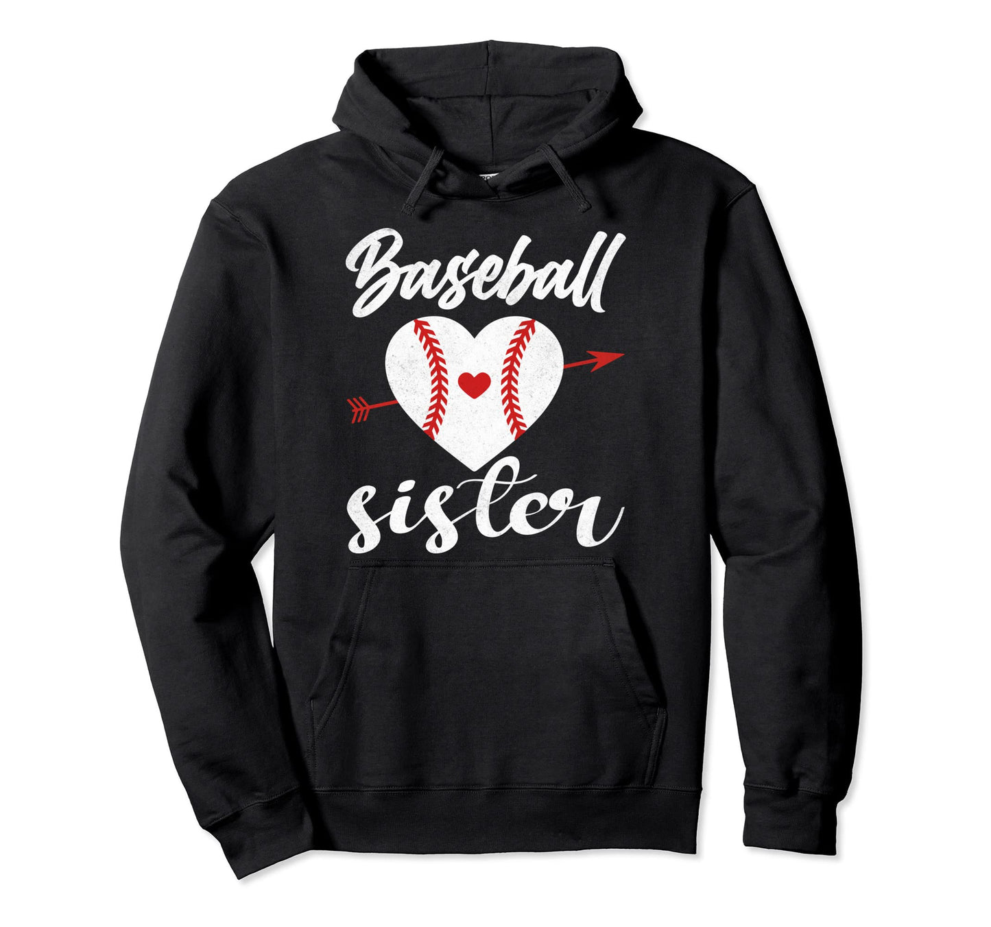 Baseball Sister Hoodie - Graphic Print Men Women - T-Shirt, Sweatshirt, Hoodie