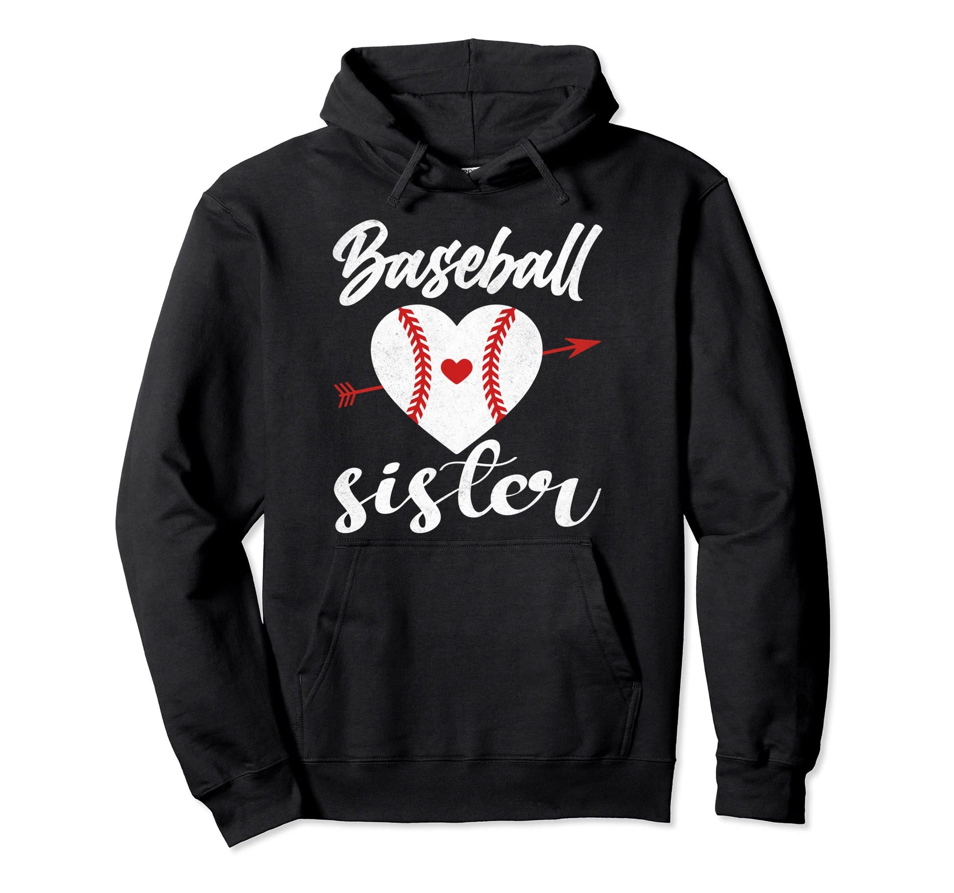 Baseball Sister Hoodie - Graphic Print Men Women - T-Shirt, Sweatshirt, Hoodie