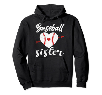 Baseball Sister Hoodie - Graphic Print Men Women - T-Shirt, Sweatshirt, Hoodie