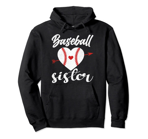 Baseball Sister Hoodie - Graphic Print Men Women - T-Shirt, Sweatshirt, Hoodie