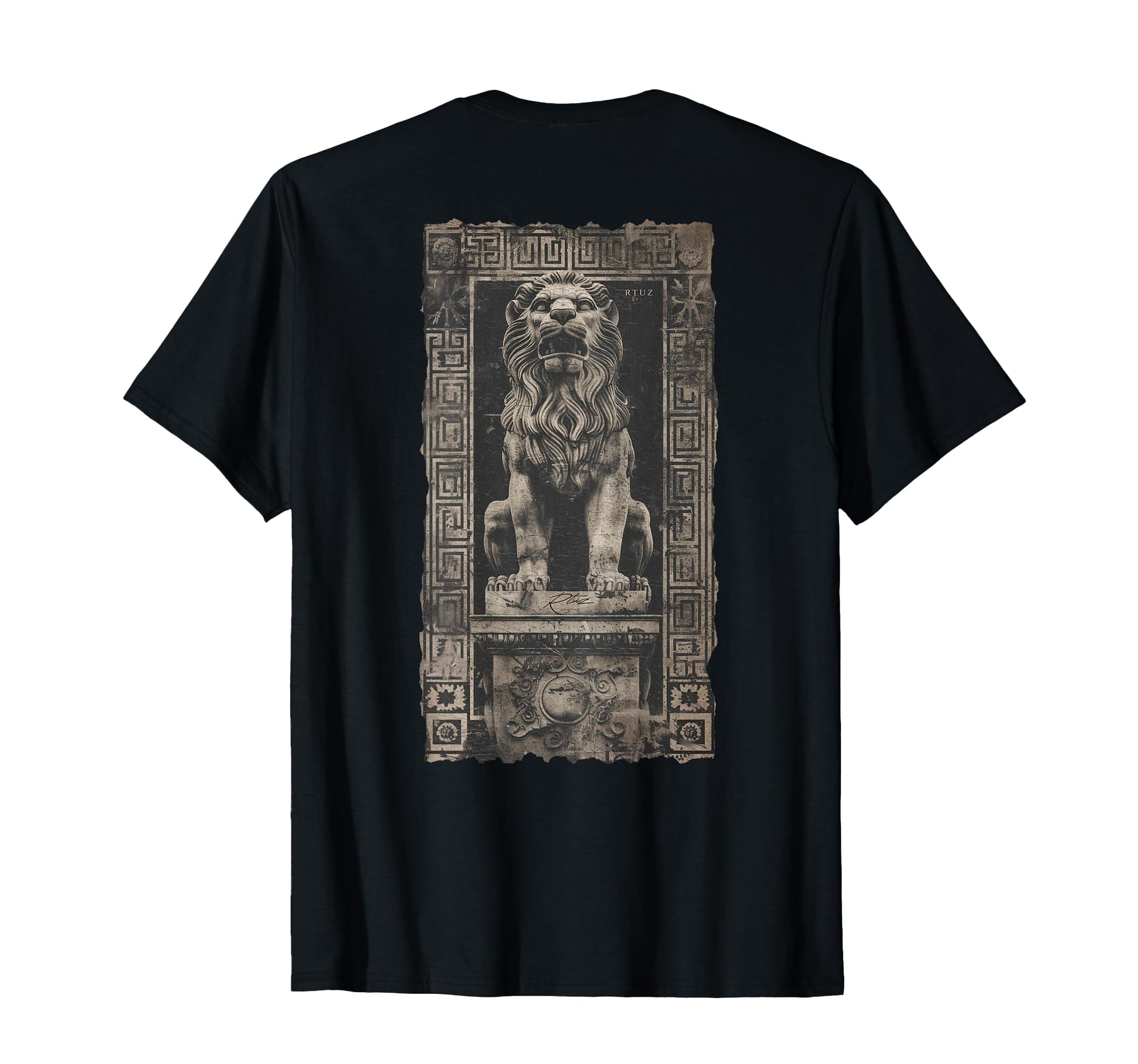 Y2K Back Streetwear Lion T-Shirt - Minimalist Print for Adults - T-Shirt, Sweatshirt, Hoodie