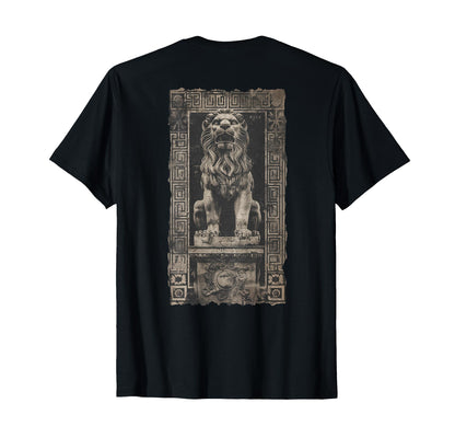 Y2K Back Streetwear Lion T-Shirt - Minimalist Print for Adults - T-Shirt, Sweatshirt, Hoodie