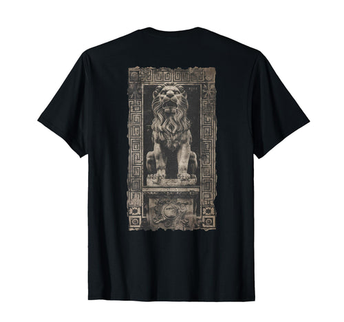 Y2K Back Streetwear Lion T-Shirt - Minimalist Print for Adults - T-Shirt, Sweatshirt, Hoodie