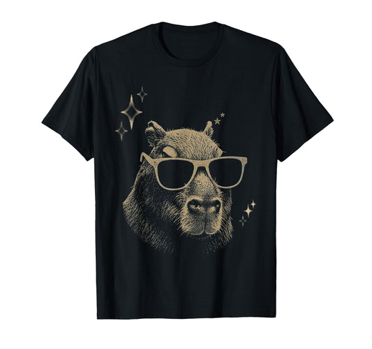 Y2K Capybara Sunglasses 90S 2000S Grunge T-Shirt - Graphic Print for Adults - T-Shirt, Sweatshirt, Hoodie