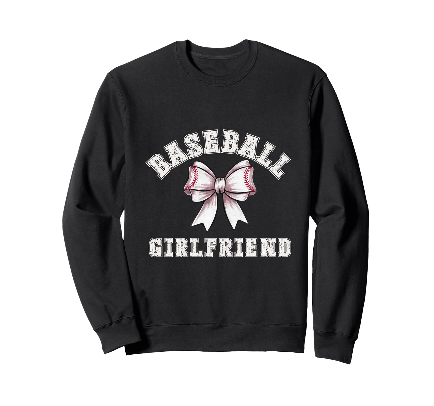 Coquette Baseball Girlfriend Bow Sweatshirt - Custom Art Print for Adults - T-Shirt, Sweatshirt, Hoodie