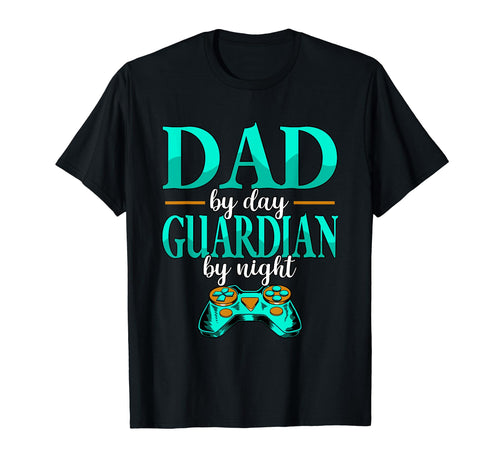 Dad Day Guardian Night Play Video Games T-Shirt - Minimalist Print Unisex - T-Shirt, Sweatshirt, Hoodie