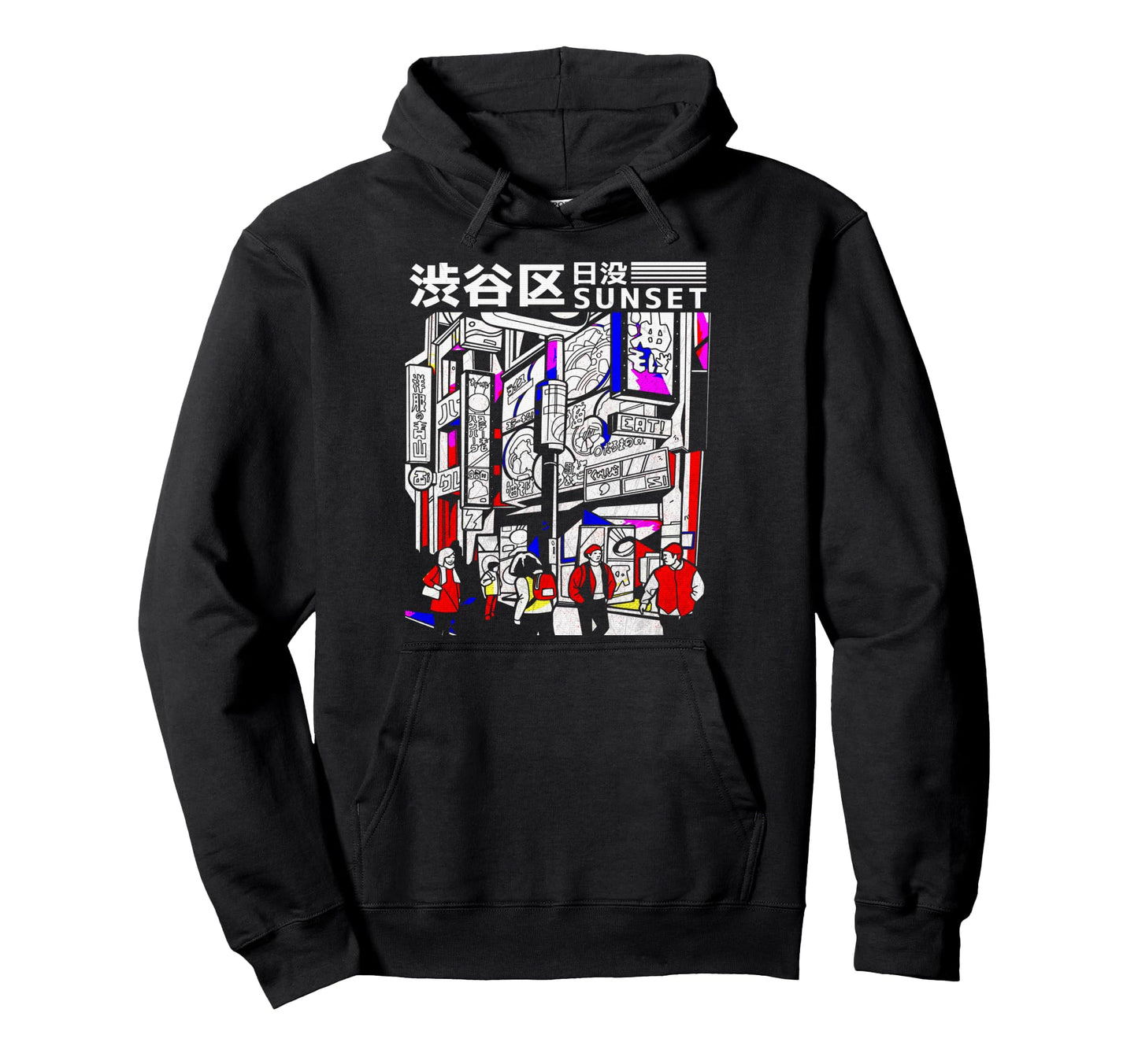 Aesthetic Vaporwave Japan 80S 90S Tokyo Hoodie - Custom Art Print Unisex - T-Shirt, Sweatshirt, Hoodie