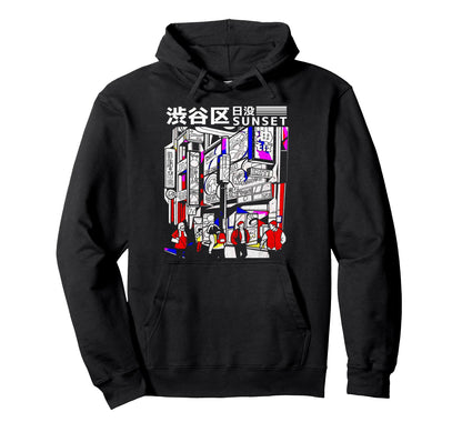 Aesthetic Vaporwave Japan 80S 90S Tokyo Hoodie - Custom Art Print Unisex - T-Shirt, Sweatshirt, Hoodie
