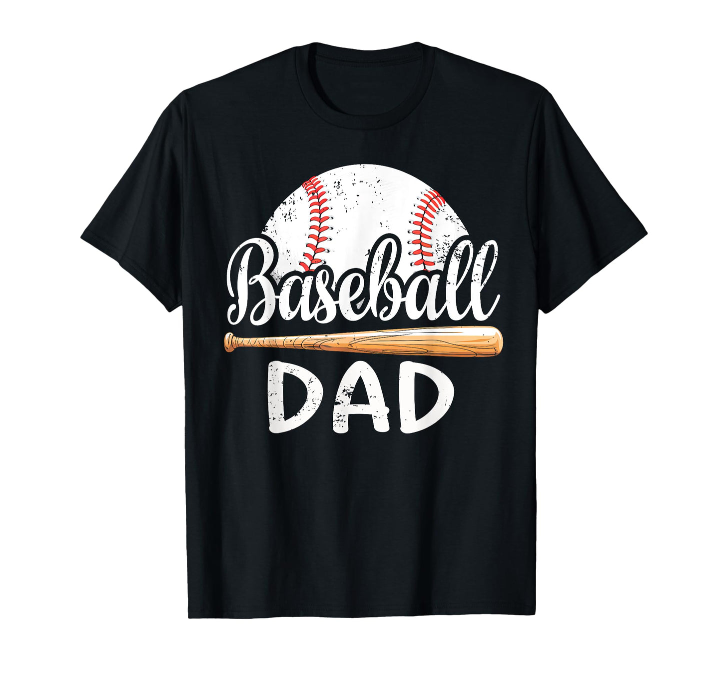 Mens Baseball Dad Baseball Player T-Shirt - Custom Art Print for Adults - T-Shirt, Sweatshirt, Hoodie
