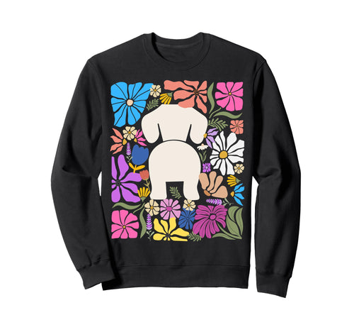 Dachshund Boho Floral Doxie Flowers Sweatshirt - Trendy Graphic Men Women - T-Shirt, Sweatshirt, Hoodie