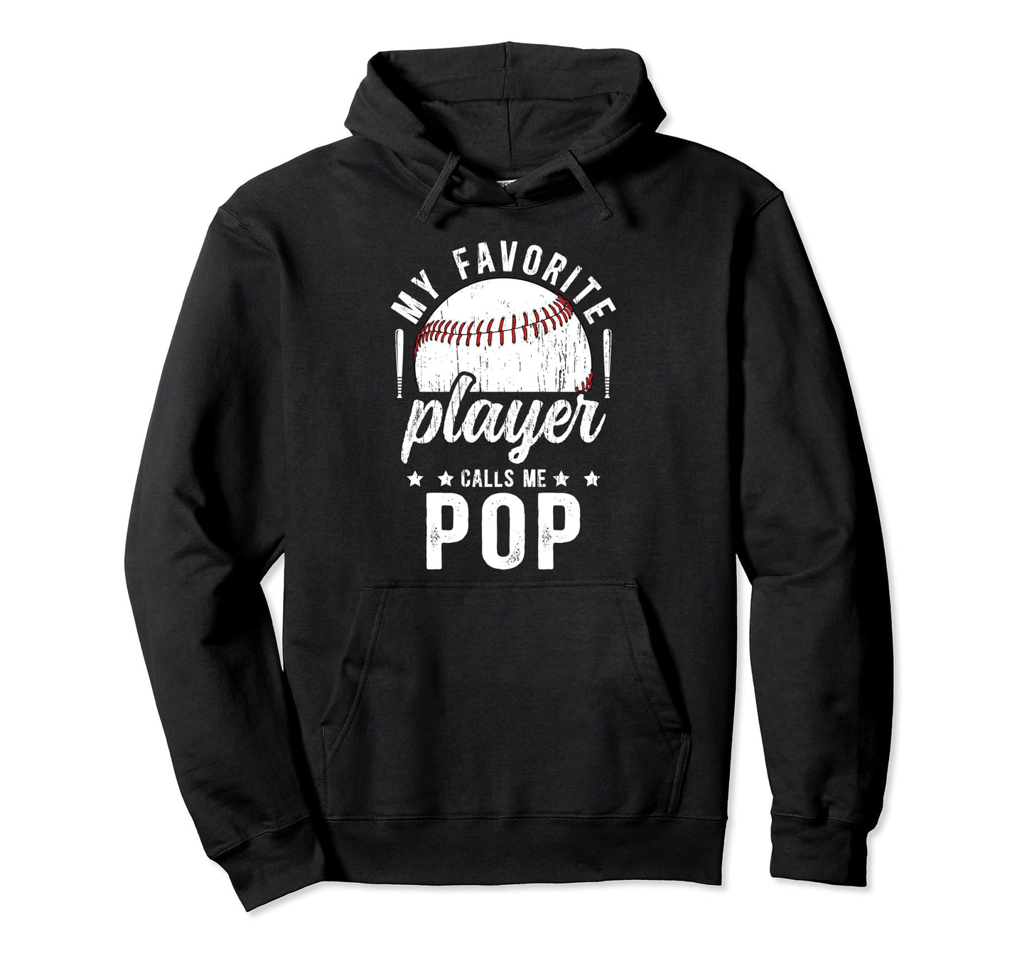 My Favorite Baseball Player Pop Hoodie - Fun Novelty Design for Adults - T-Shirt, Sweatshirt, Hoodie