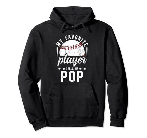 My Favorite Baseball Player Pop Hoodie - Fun Novelty Design for Adults - T-Shirt, Sweatshirt, Hoodie