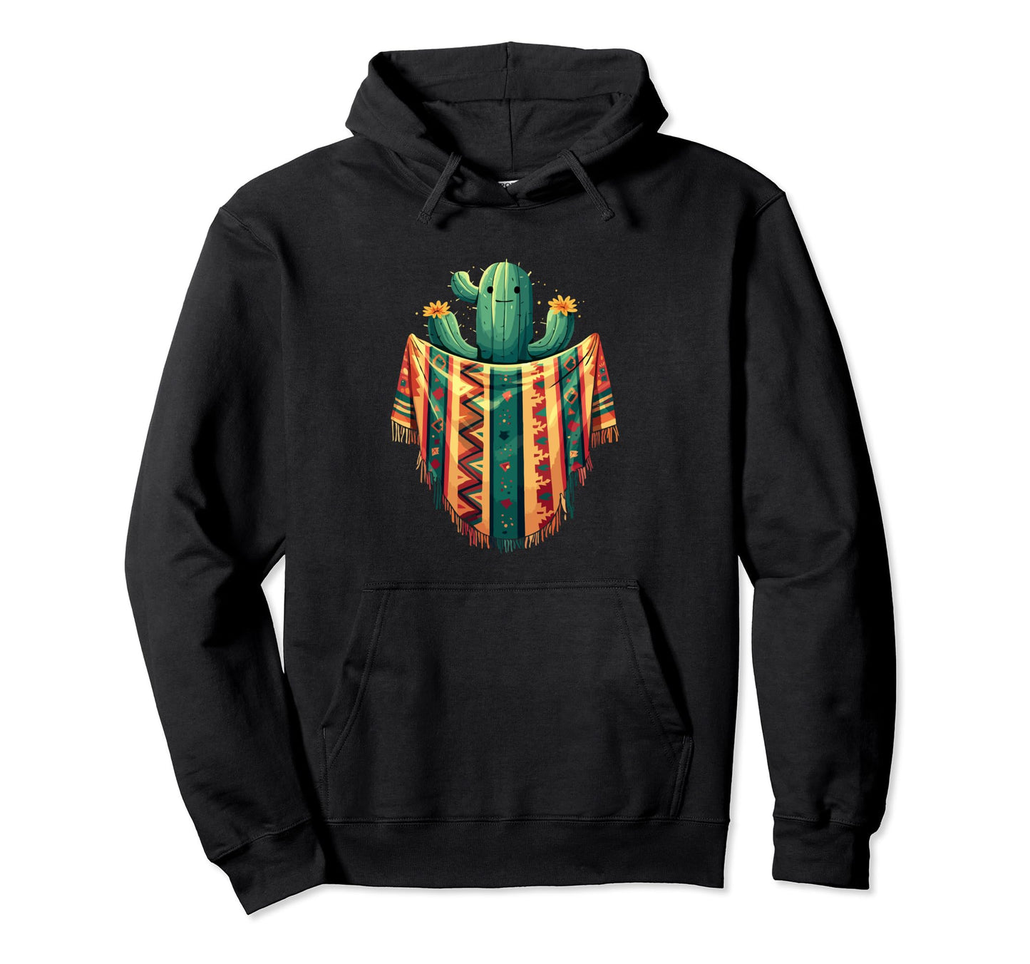 Cactus Serape Succulent Plant Cacti Hoodie - Fun Novelty Design for Adults - T-Shirt, Sweatshirt, Hoodie