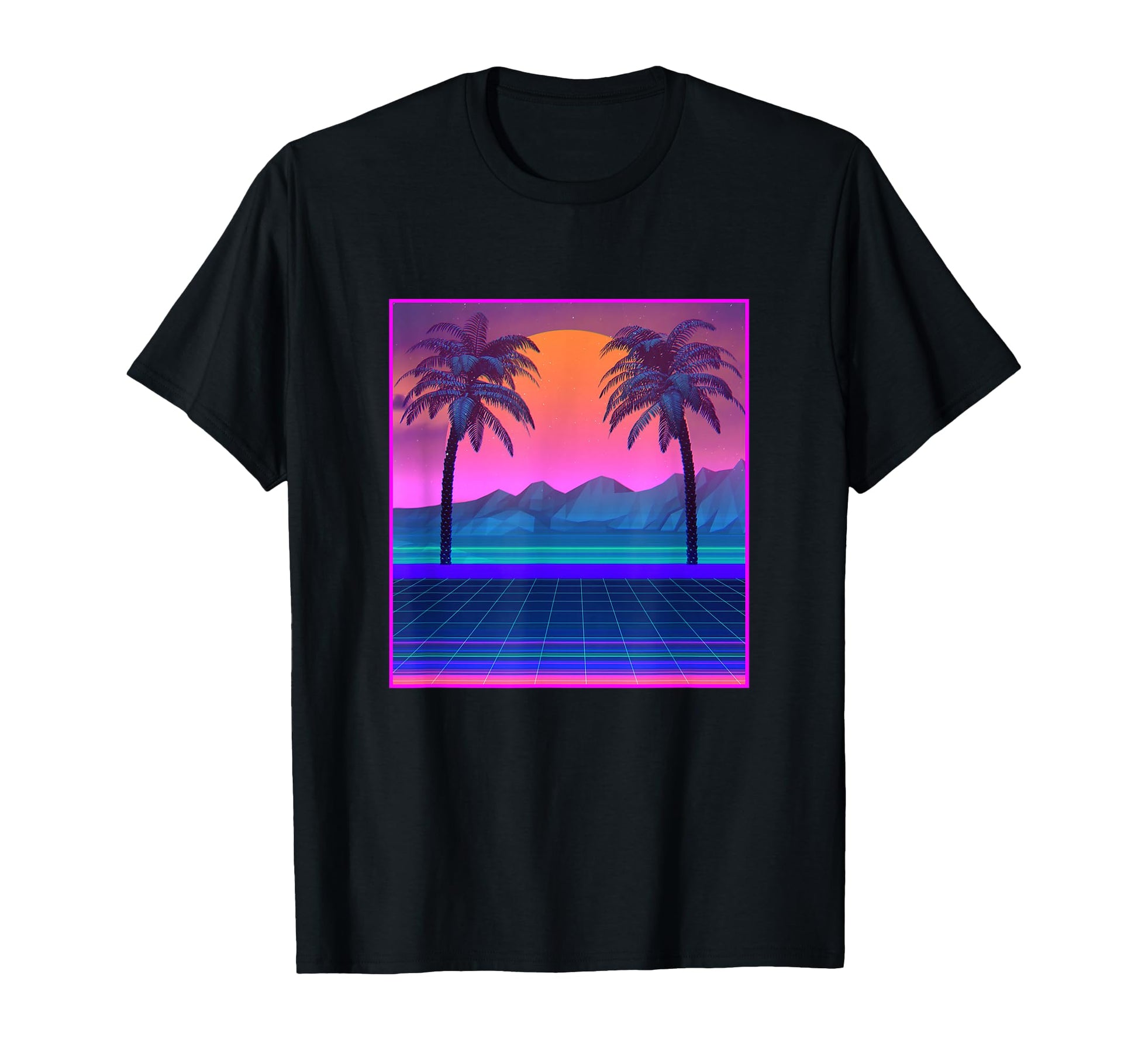 Vaporwave Aesthetic Paradise Retrowave T-Shirt - Graphic Print for Adults - T-Shirt, Sweatshirt, Hoodie