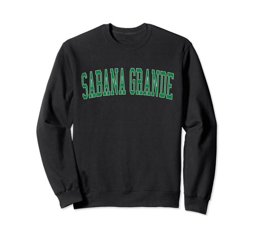 Sabana Grande Pr Distressed Sweatshirt - Fun Novelty Design for Adults - T-Shirt, Sweatshirt, Hoodie