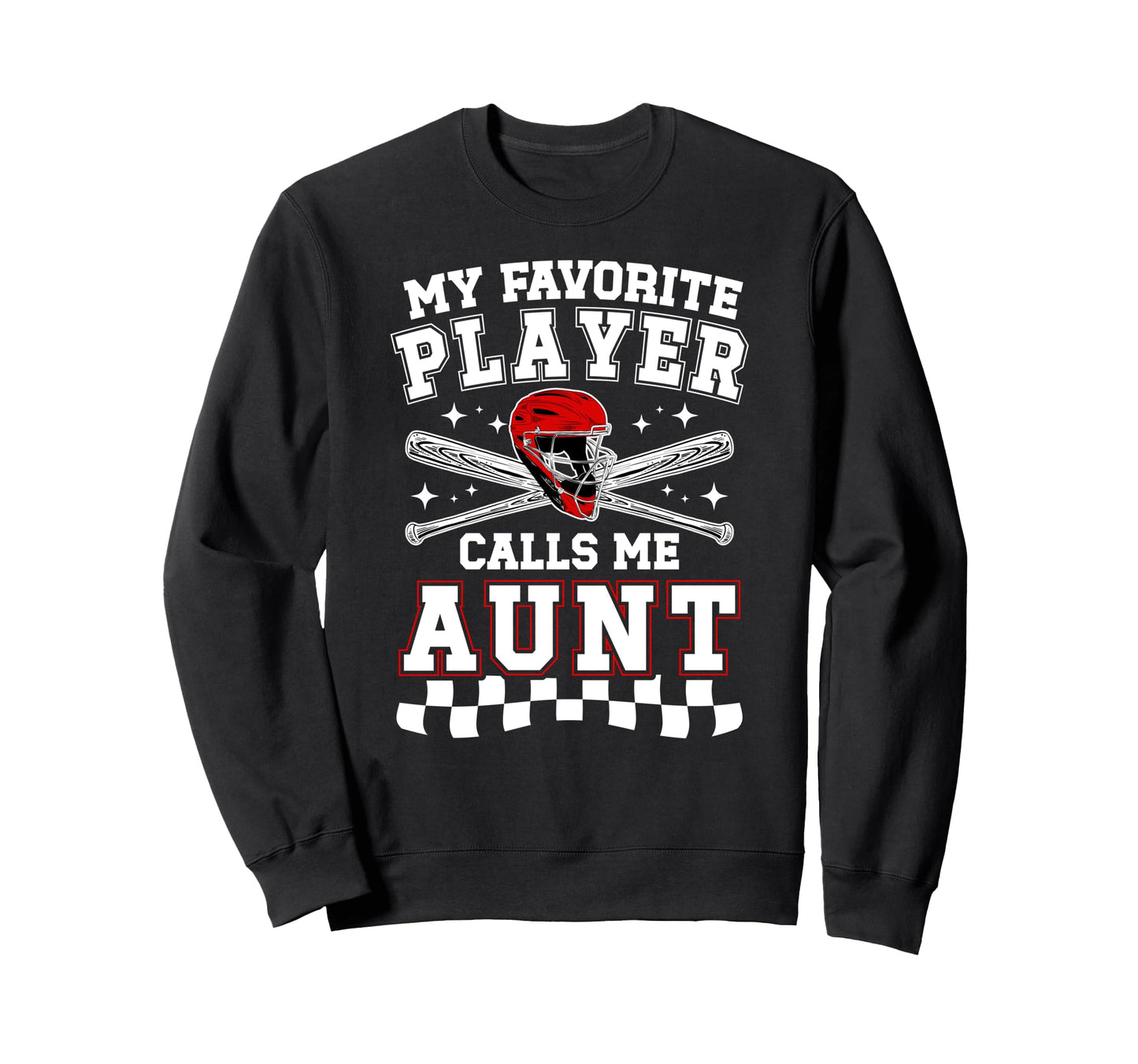 Proud Baseball Aunt Baseball Player Sweatshirt - Streetwear Style Unisex - T-Shirt, Sweatshirt, Hoodie