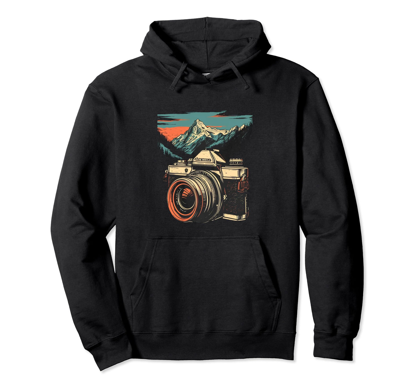 Photography Camera Mountain Nature Hoodie - Novelty Apparel for Adults - T-Shirt, Sweatshirt, Hoodie