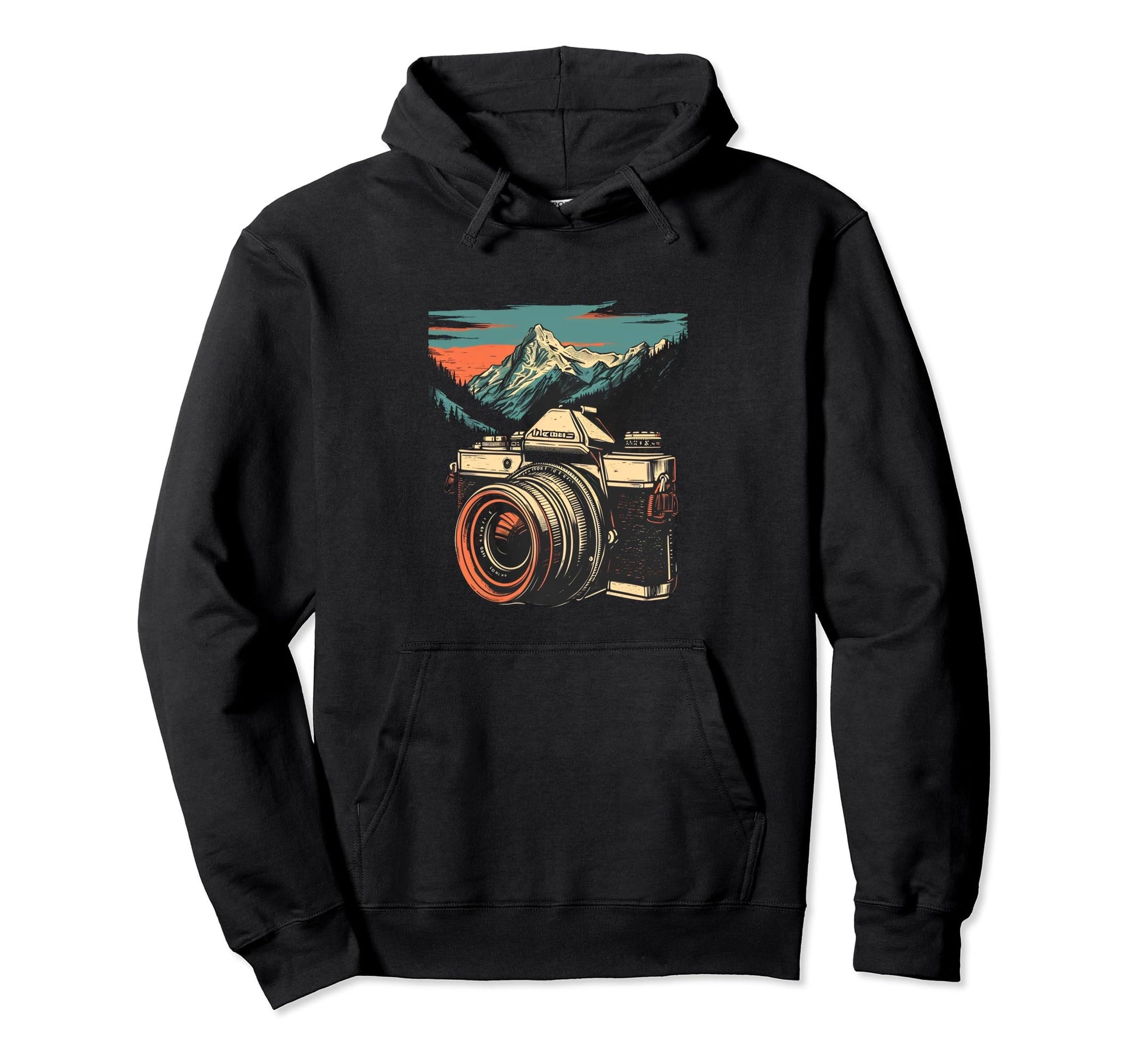 Photography Camera Mountain Nature Hoodie - Novelty Apparel for Adults - T-Shirt, Sweatshirt, Hoodie