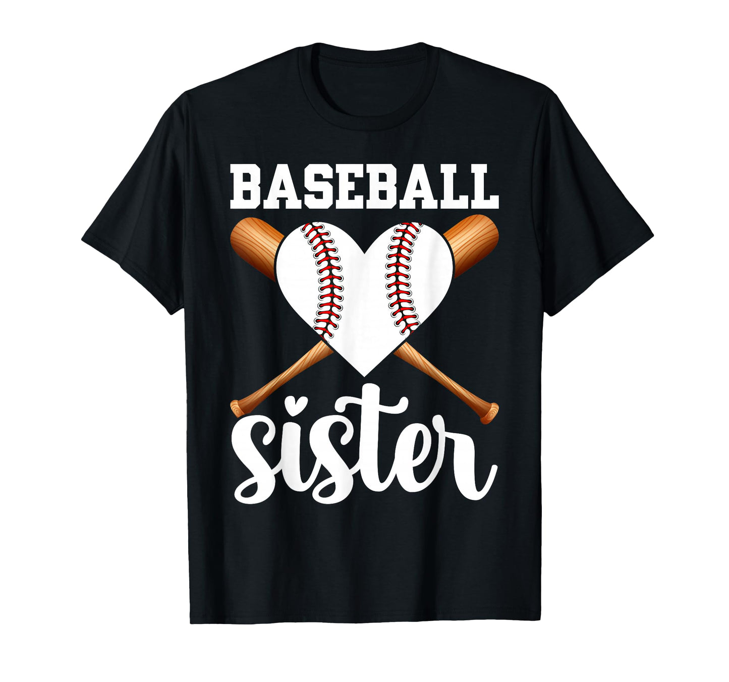 Baseball Sister Funny Baseball Sisters T-Shirt - Unique Graphic for Adults - T-Shirt, Sweatshirt, Hoodie