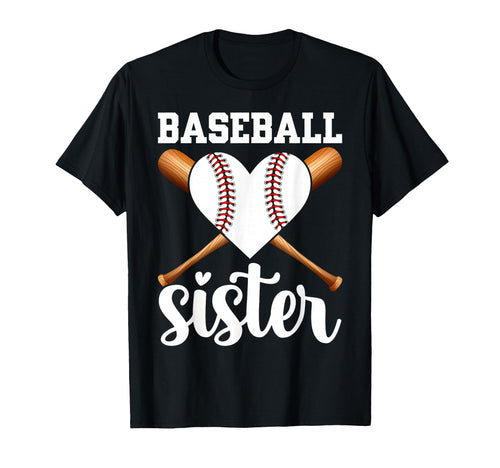 Baseball Sister Funny Baseball Sisters T-Shirt - Unique Graphic for Adults - T-Shirt, Sweatshirt, Hoodie