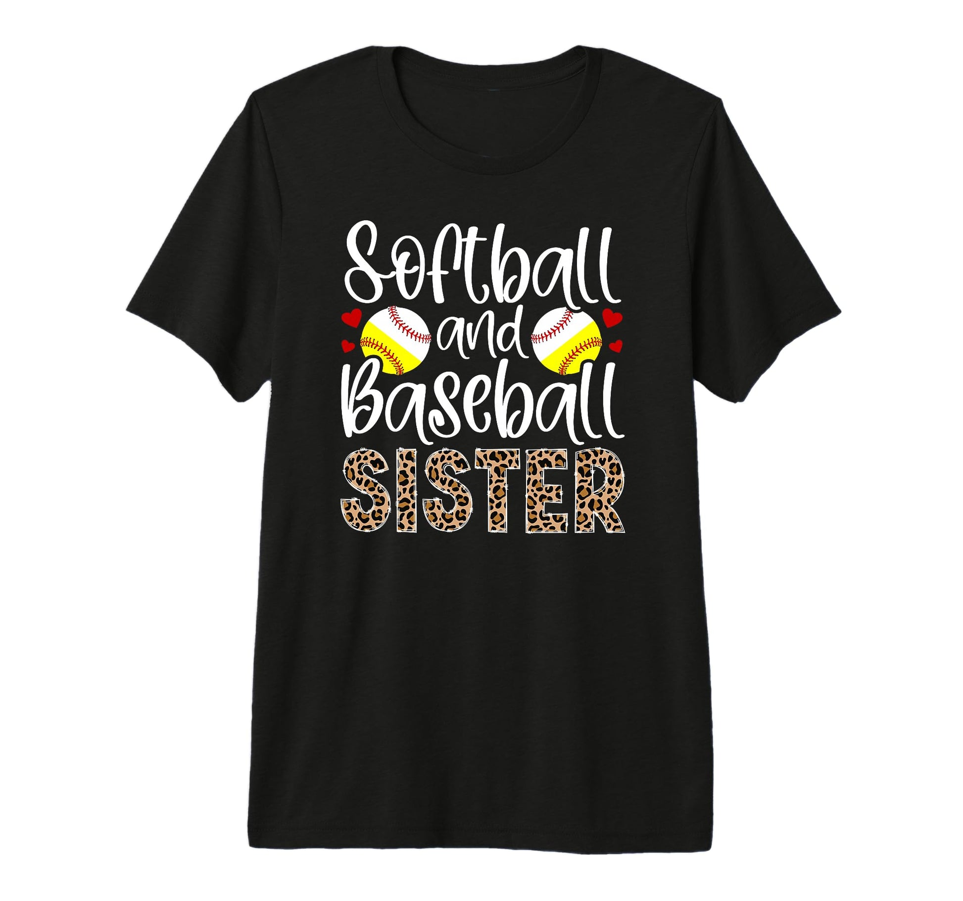Softball And Baseball Sister Proud T-Shirt - Novelty Apparel Unisex - T-Shirt, Sweatshirt, Hoodie