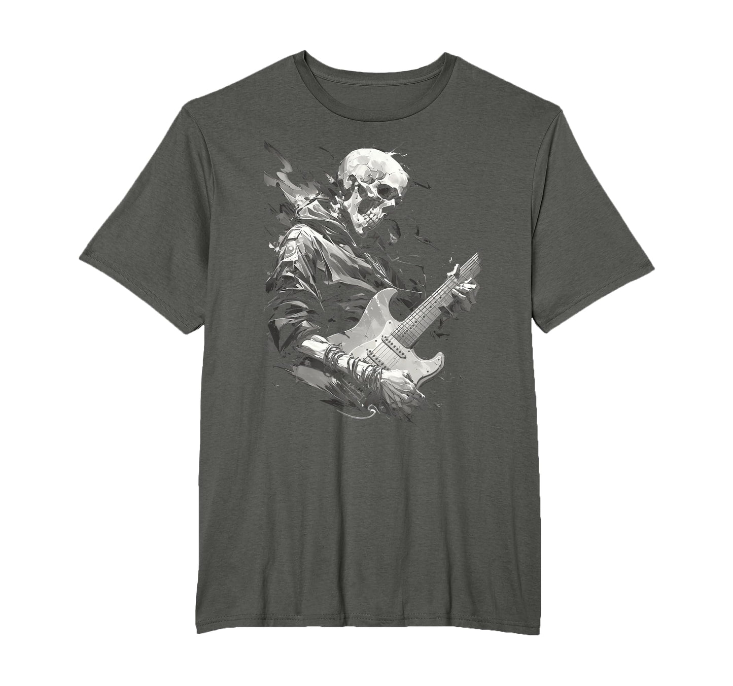 Skeleton Playing Guitar Rock Star T-Shirt - Novelty Apparel Unisex - T-Shirt, Sweatshirt, Hoodie