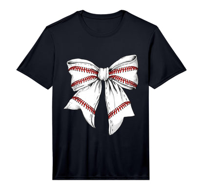 Baseball Mom Coquette Bow Gameday T-Shirt - Fun Novelty Design Unisex - T-Shirt, Sweatshirt, Hoodie