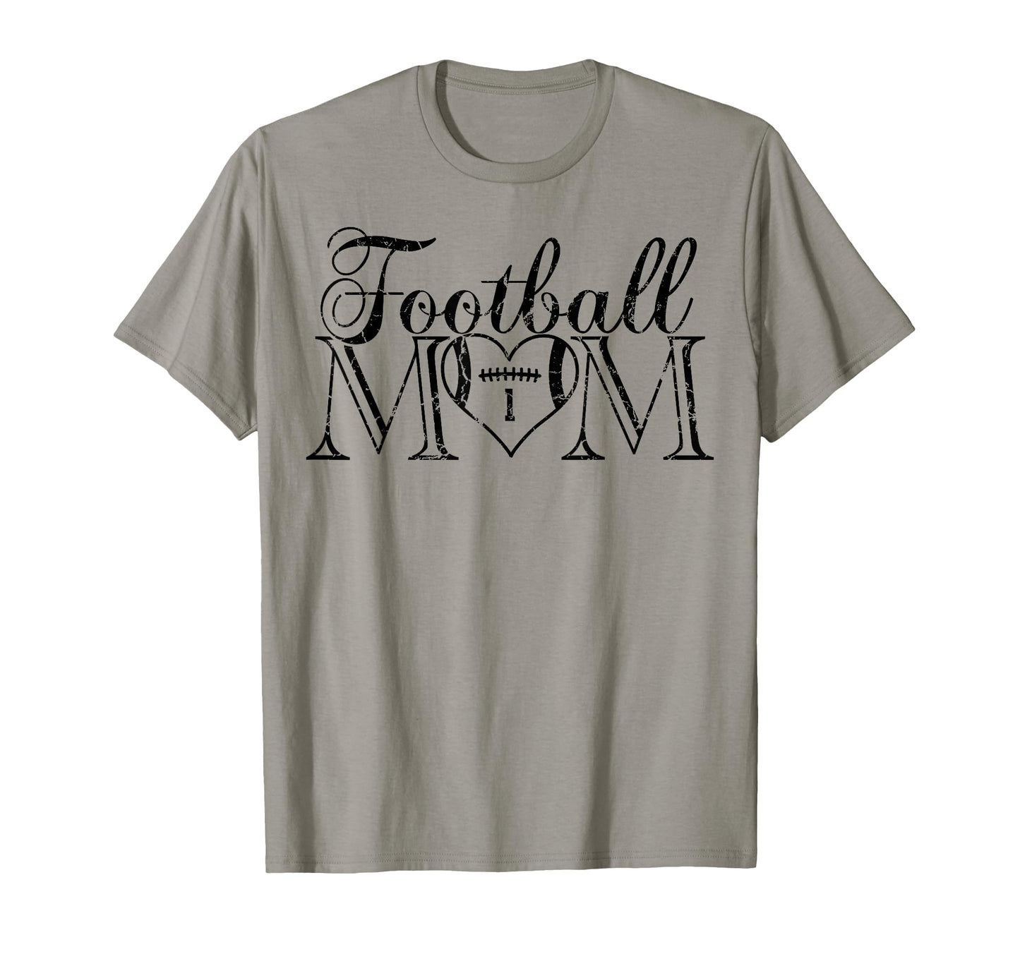Football Mom Black Number 1 T-Shirt - Casual Everyday Wear Men Women - T-Shirt, Sweatshirt, Hoodie