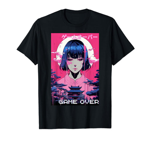 Japanese Vaporwave Sad Anime Indie T-Shirt - Streetwear Style for Adults - T-Shirt, Sweatshirt, Hoodie
