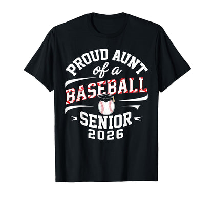 Proud Wife 2026 Baseball Senior Graduation T-Shirt - Graphic Print Unisex - T-Shirt, Sweatshirt, Hoodie