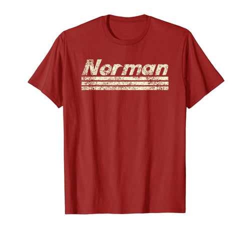Norman Oklahoma Weathered Stripe Throwback T-Shirt - Unique Graphic Unisex - T-Shirt, Sweatshirt, Hoodie