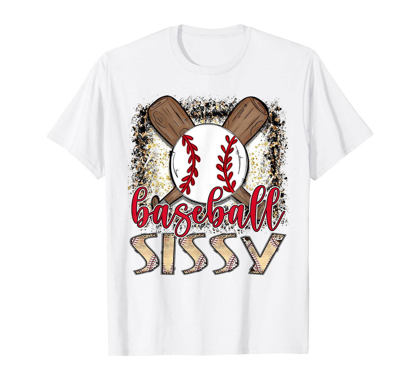 Baseball Sissy Leopard Proud Ball Sissy T-Shirt - Trendy Graphic Men Women - T-Shirt, Sweatshirt, Hoodie