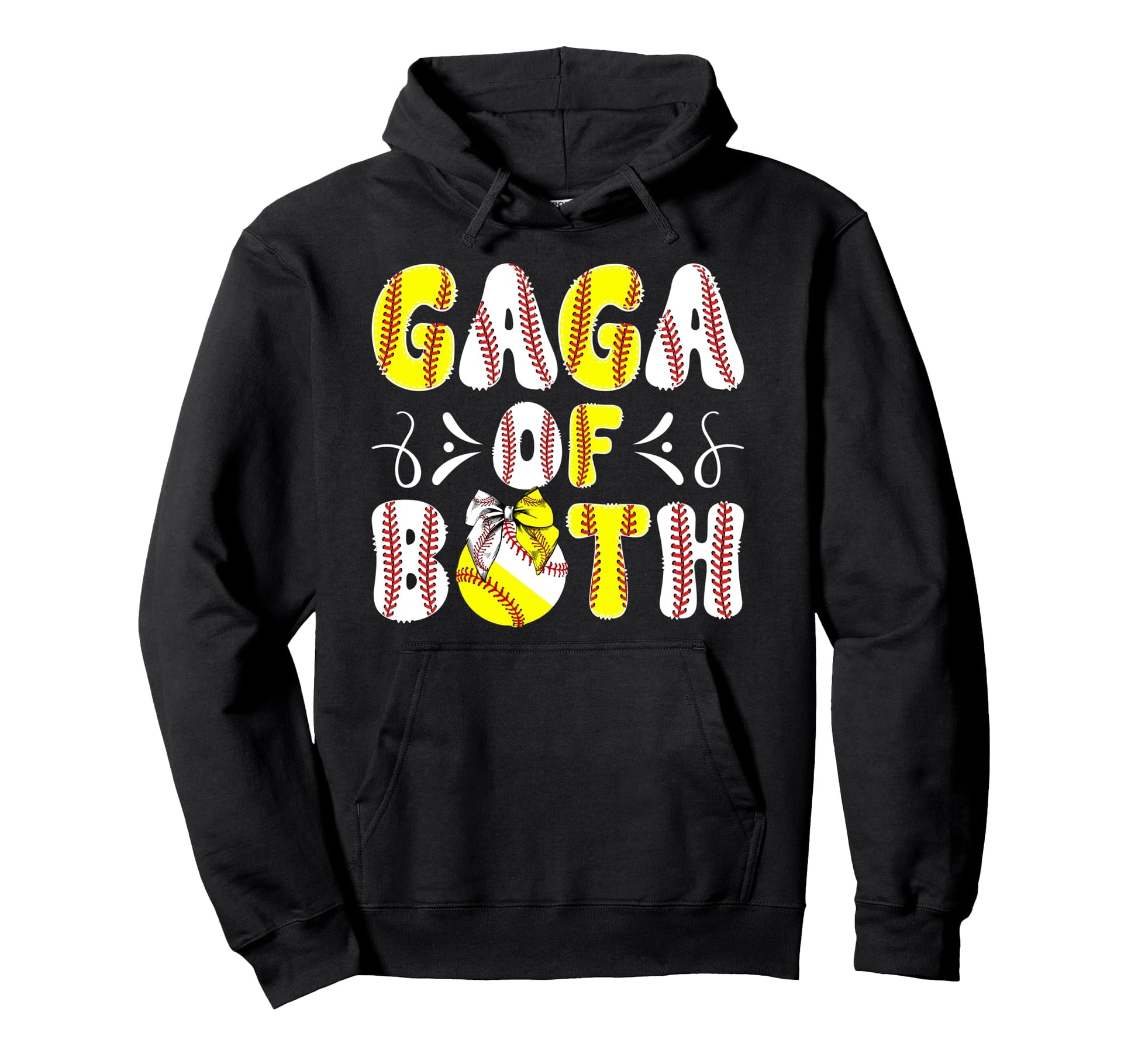 Gaga Both Proud Softball Baseball Gaga Hoodie - Aesthetic Graphic Unisex - T-Shirt, Sweatshirt, Hoodie