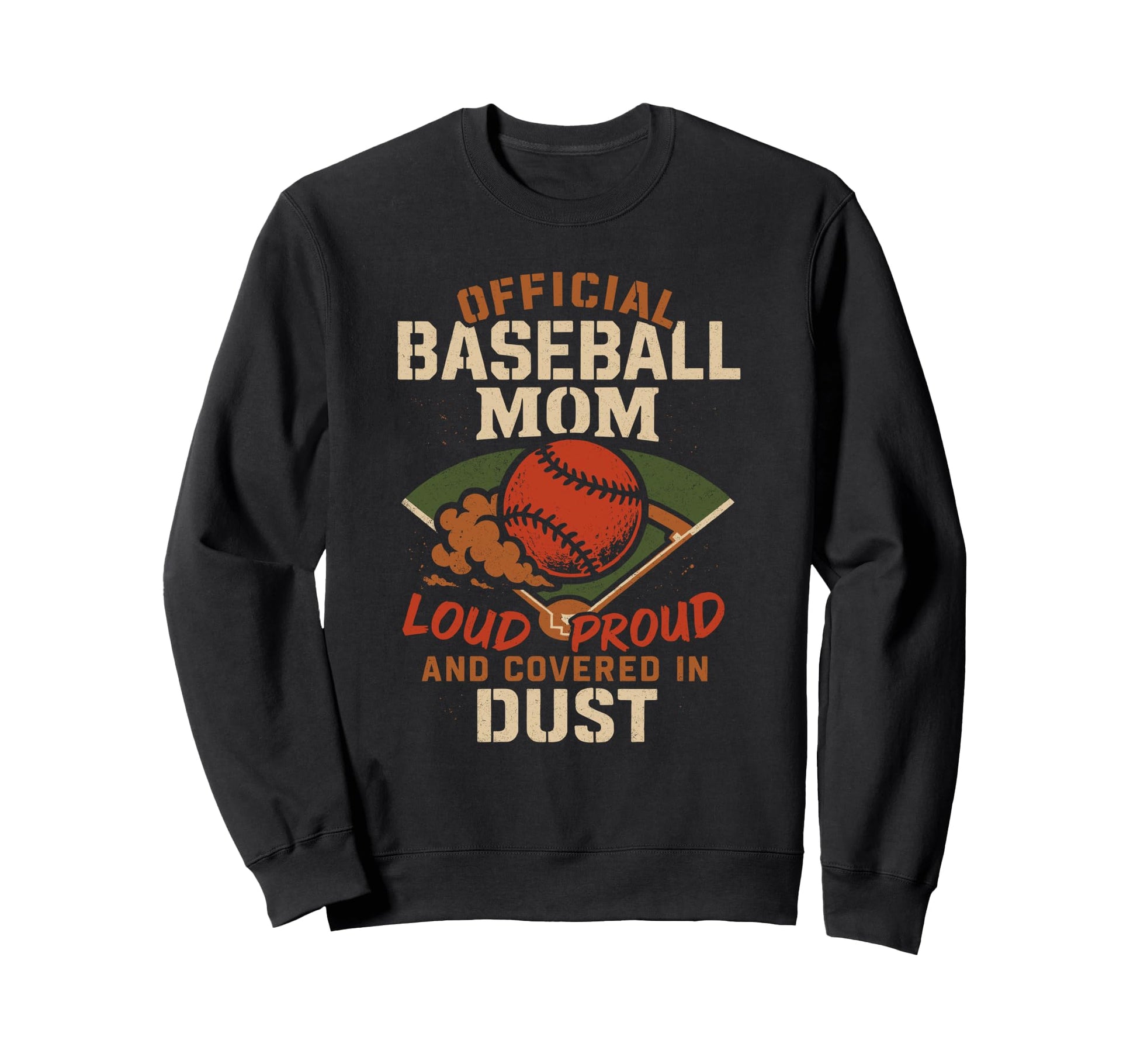 Baseball Mom Dugout Life Game Day Sweatshirt - Casual Everyday Wear Unisex - T-Shirt, Sweatshirt, Hoodie
