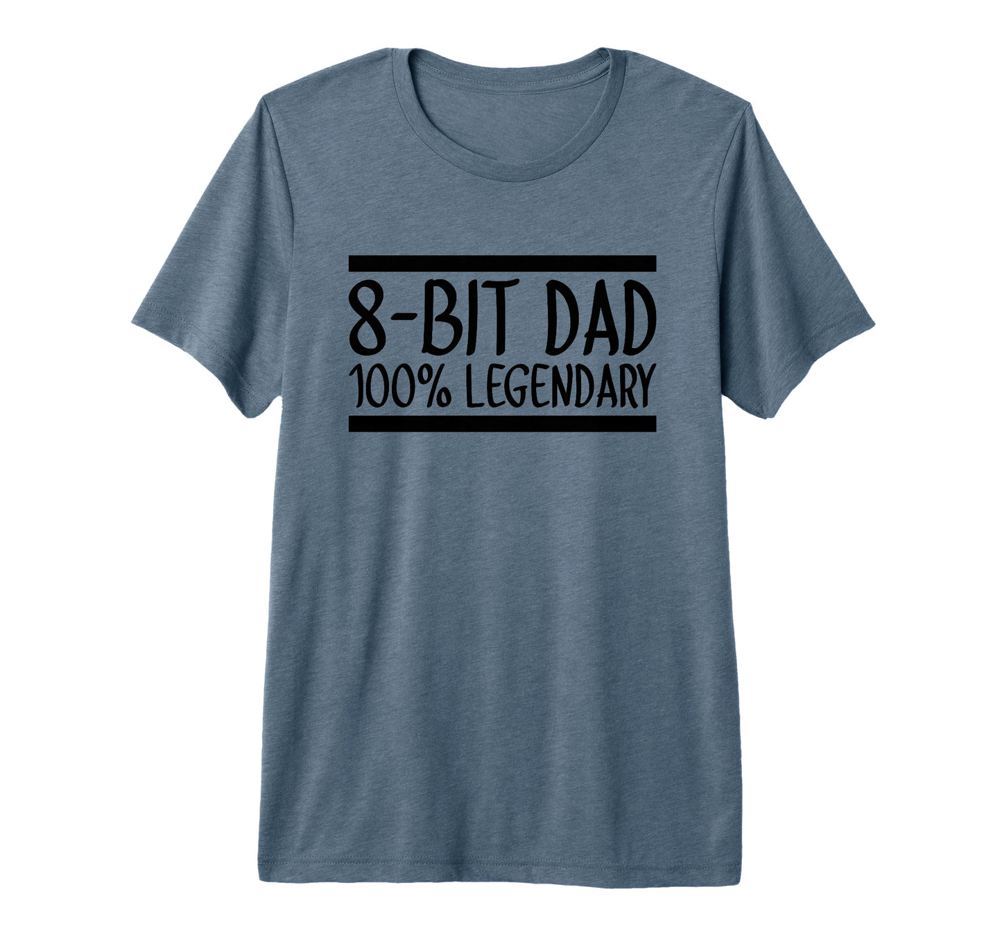 Mens 8 Bit Dad 100 Legendary Gaming T-Shirt - Aesthetic Graphic Men Women - T-Shirt, Sweatshirt, Hoodie