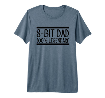 Mens 8 Bit Dad 100 Legendary Gaming T-Shirt - Aesthetic Graphic Men Women - T-Shirt, Sweatshirt, Hoodie