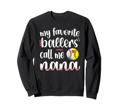My Favorite Ballers Calls Me Sweatshirt - Minimalist Print Men Women - T-Shirt, Sweatshirt, Hoodie