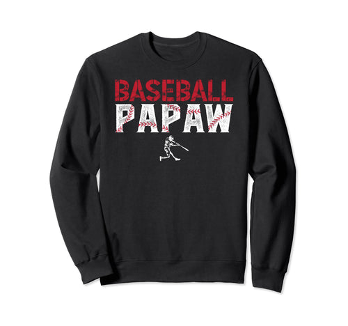 Baseball Papaw Baseball Player Sweatshirt - Minimalist Print for Adults - T-Shirt, Sweatshirt, Hoodie