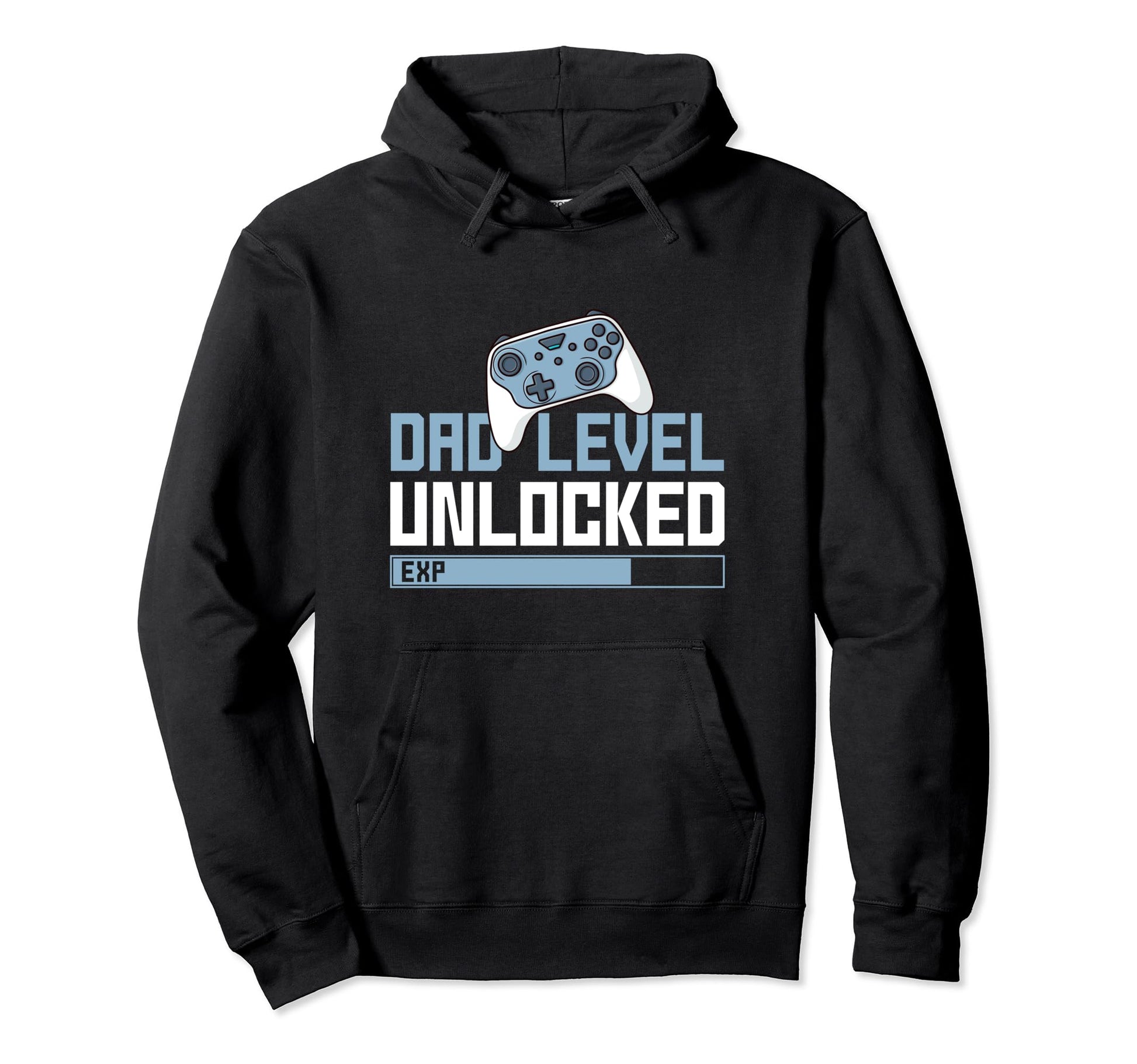 Video Game Gamer Dad Fathers Day Dad Level Hoodie - Novelty Apparel Unisex - T-Shirt, Sweatshirt, Hoodie