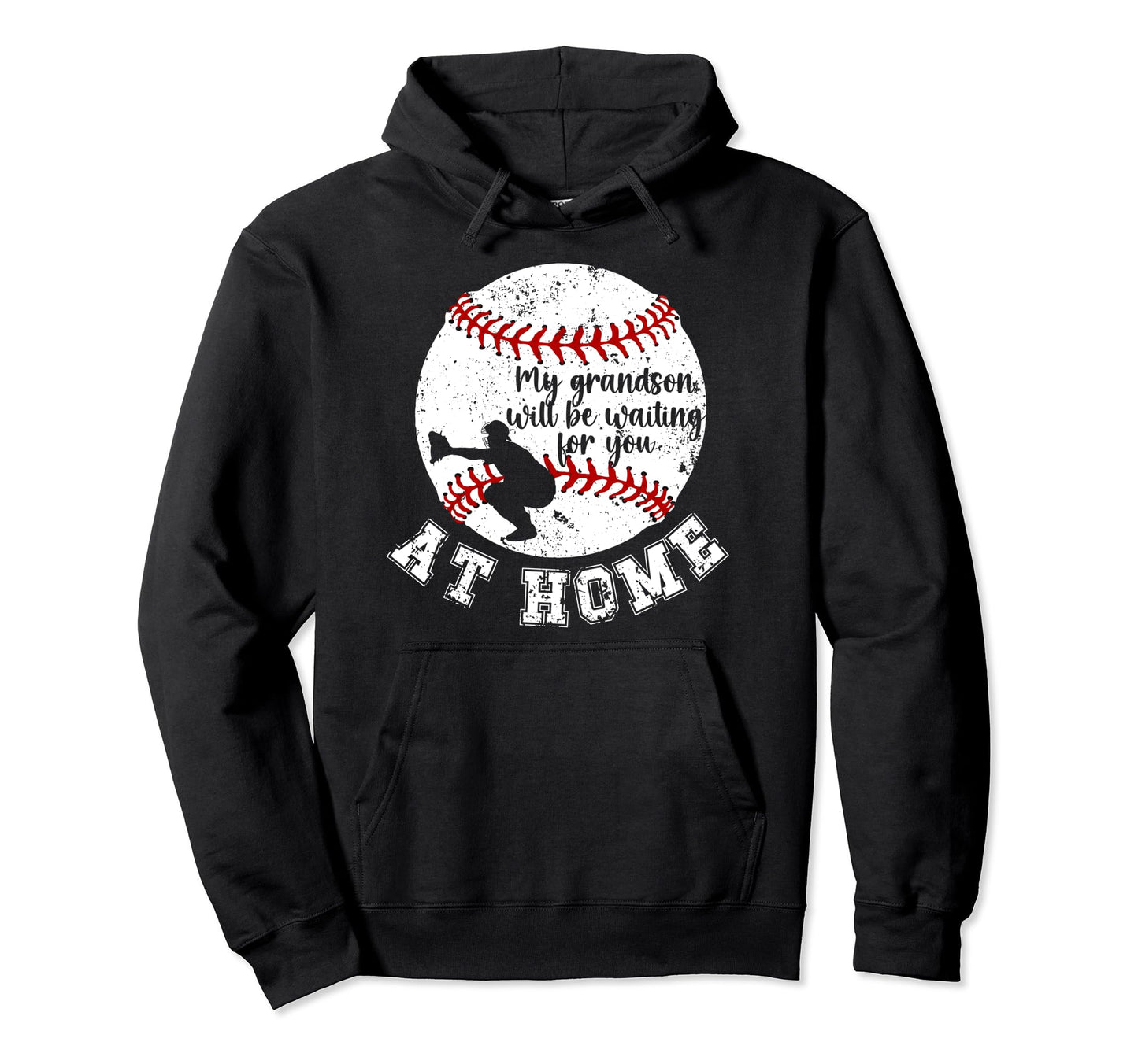 Home Baseball Catcher Grandma Baseball Hoodie - Graphic Print Unisex - T-Shirt, Sweatshirt, Hoodie