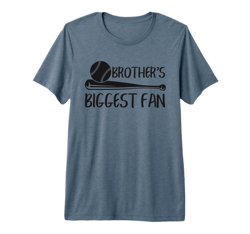 Brothers Biggest Fan Baseball Sister T-Shirt - Custom Art Print for Adults - T-Shirt, Sweatshirt, Hoodie
