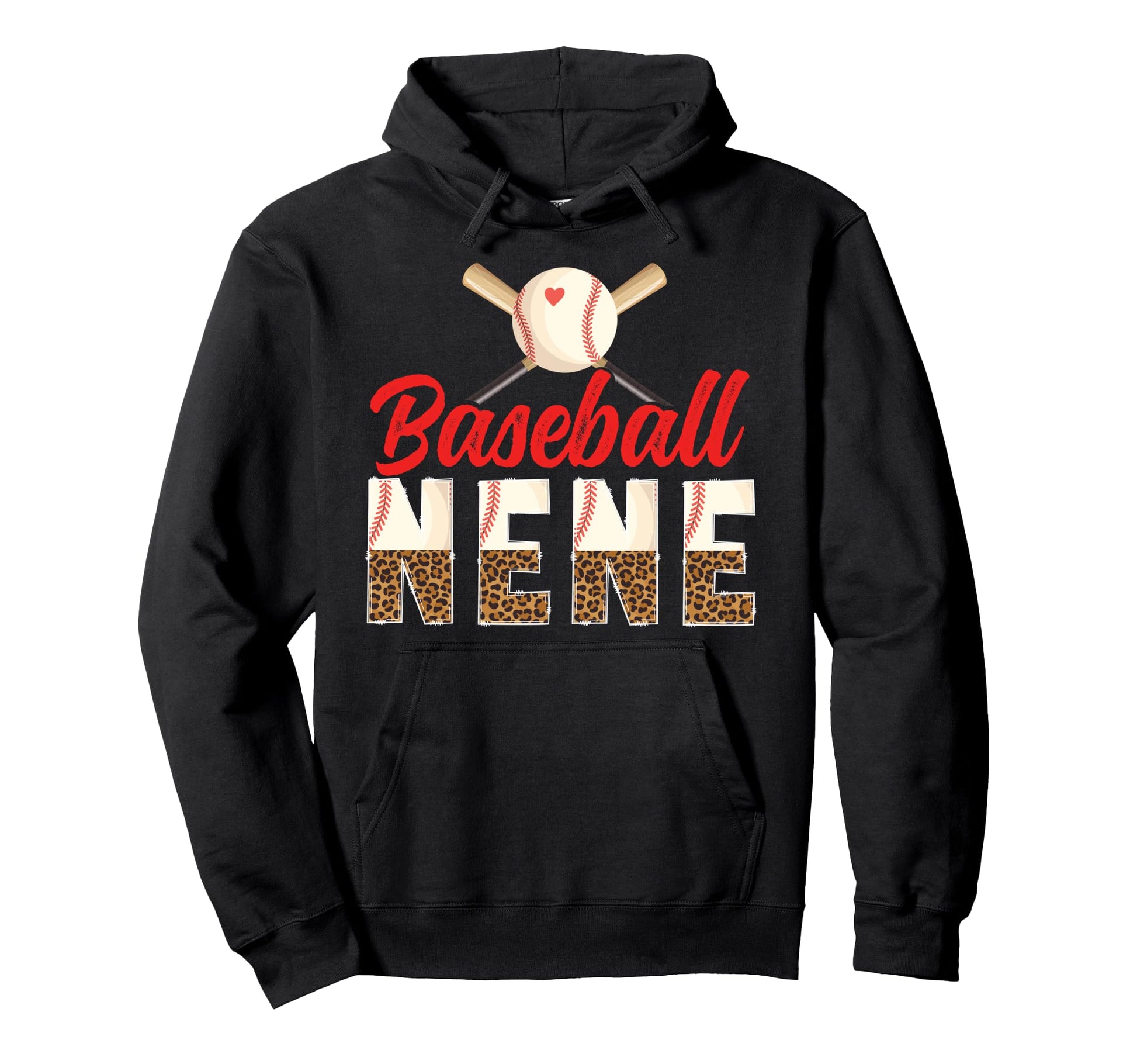 Baseball Nene Leopard Nene Baseball Hoodie - Fun Novelty Design for Adults - T-Shirt, Sweatshirt, Hoodie