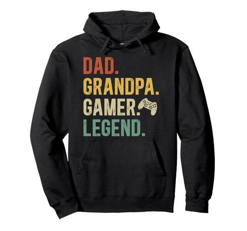 Dad Grandpa Gamer Grandpa Gaming Hoodie - Fun Novelty Design for Adults - T-Shirt, Sweatshirt, Hoodie