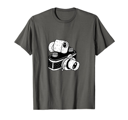 Analog Camera Illustration T-Shirt - Custom Art Print for Adults - T-Shirt, Sweatshirt, Hoodie