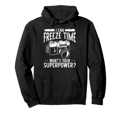 Photo Camera Photographer Flash Hoodie - Casual Everyday Wear Unisex - T-Shirt, Sweatshirt, Hoodie